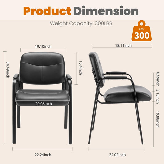 OLIXIS Waiting Room Chairs Set of 4, Side Guest Chairs for Conference