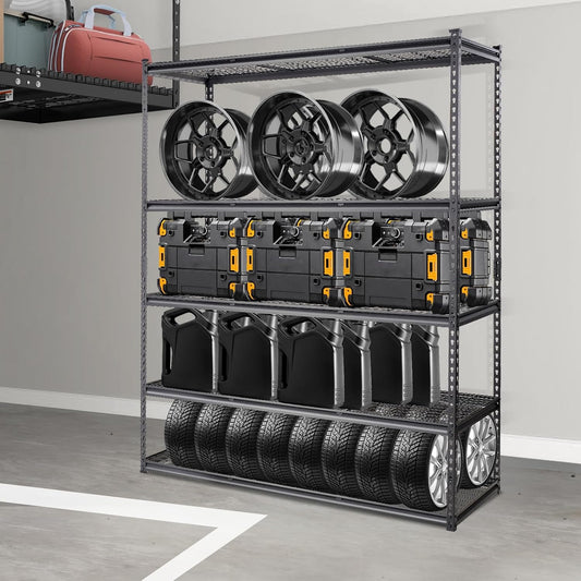 VEVOR Storage Shelving Unit 5-Tier Adjustable 2000 lbs Capacity 60"x24"x78"