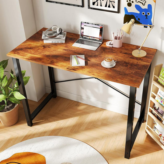 DUMOS 40 Inch Small Computer Desk, Gaming Desks for Home Office Bedroom