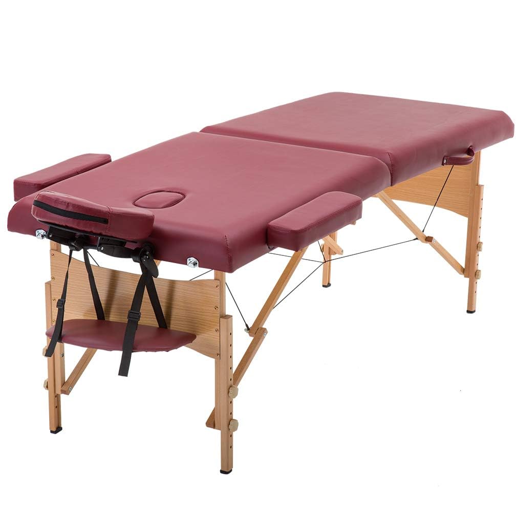 BestMassage Massage Bed Portable Folding Massage Table 24" Wide,Black