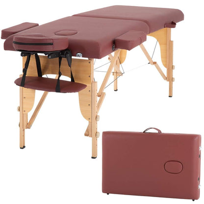 BestMassage Massage Bed Portable Folding Massage Table 24" Wide,Black