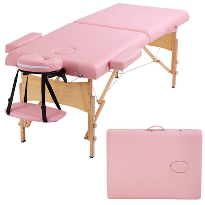 BestMassage Massage Bed Portable Folding Massage Table 24" Wide,Black