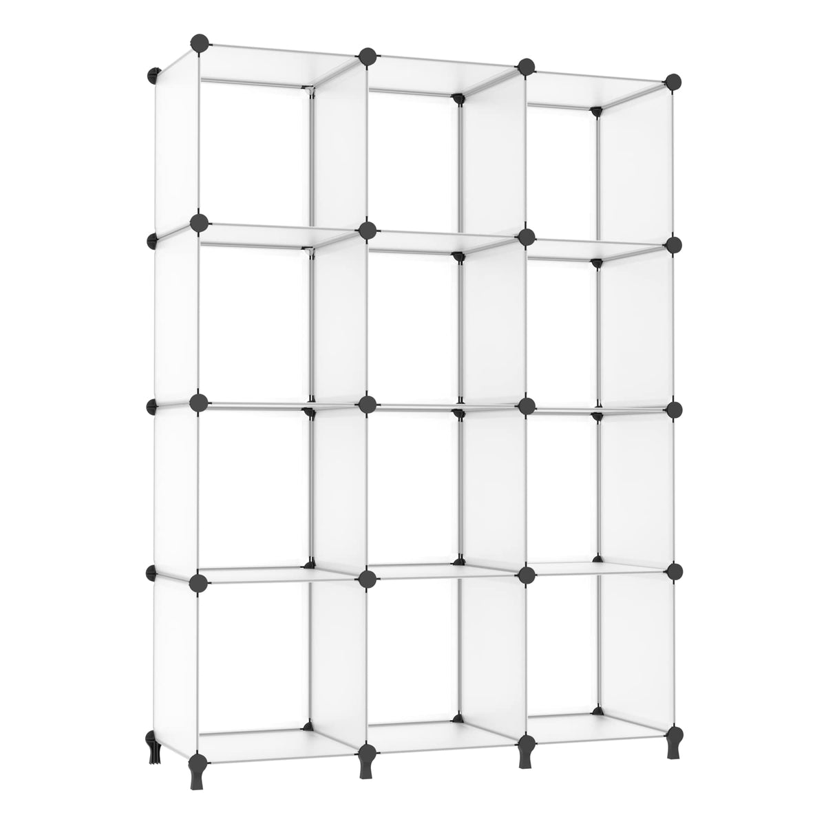 AWTATOS 12 Cube Storage Organizer, Closet Organizer Storage Shelves, White
