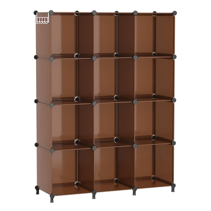 AWTATOS 12 Cube Storage Organizer, Closet Organizer Storage Shelves, White