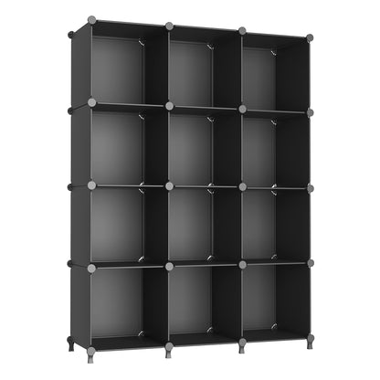AWTATOS 12 Cube Storage Organizer, Closet Organizer Storage Shelves, White