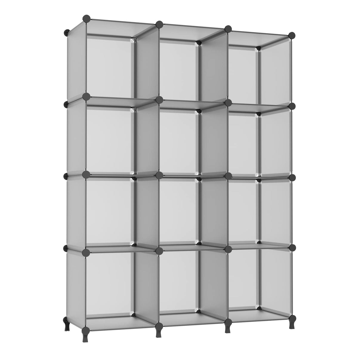 AWTATOS 12 Cube Storage Organizer, Closet Organizer Storage Shelves, White