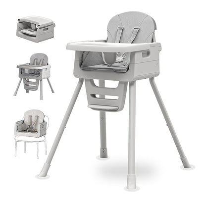 3-in-1 High Chair for Babies and Toddlers, Infant to Toddler Seating&Dining