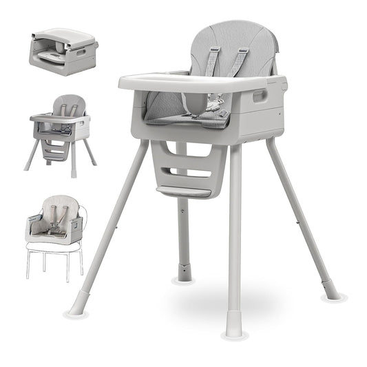 3-in-1 High Chair for Babies and Toddlers, Infant to Toddler Seating&Dining