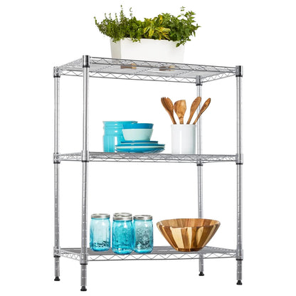 BestOffice | 4-Tier Wire Shelf | 36" x 14" x 54" | Black