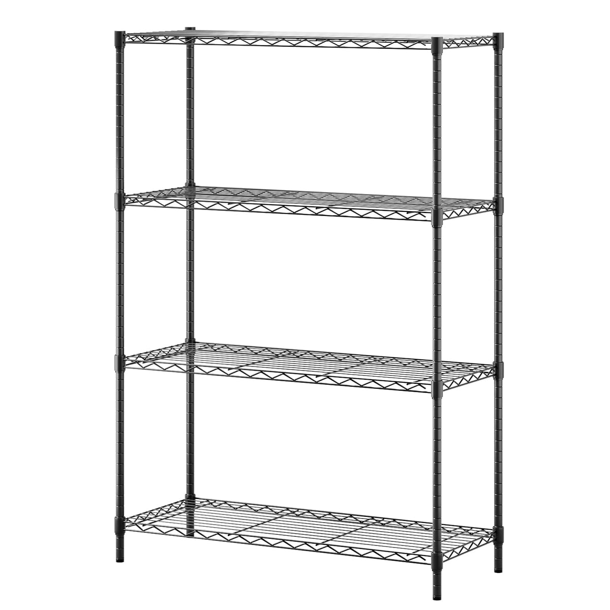 BestOffice | 4-Tier Wire Shelf | 36" x 14" x 54" | Black