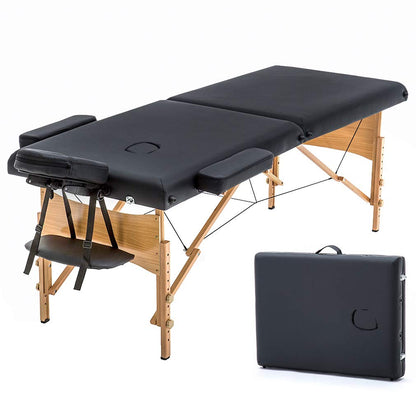 BestMassage Massage Bed Portable Folding Massage Table 24" Wide,Black