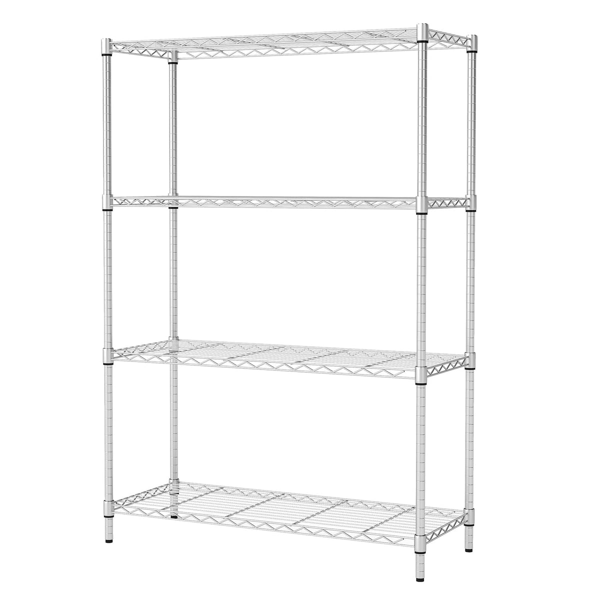 BestOffice | 4-Tier Wire Shelf | 36" x 14" x 54" | Black