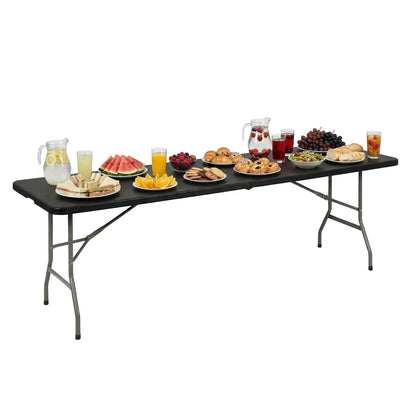 BestOffice | 6FT Folding Table | White | Portable Plastic Table