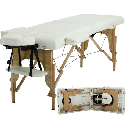 BestMassage Massage Bed Portable Folding Massage Table 24" Wide,Black