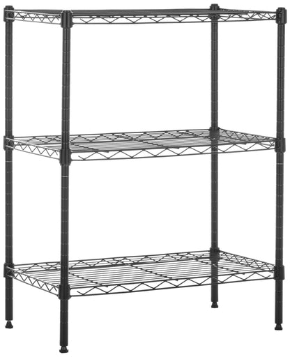 Amazon Basics 4-Shelf Adjustable Heavy Duty Storage Shelving Unit with Wheels, No-Tool Easy Assembly, Garage Shelving, Metal Wire Rack with Casters and Leveling Feet, 36" x 14" x 57.8", Chrome