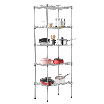 BestOffice | 4-Tier Wire Shelf | 36" x 14" x 54" | Black