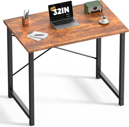 DUMOS 32 Inch Small Computer Desk, Gaming Desks for Home Office Bedroom