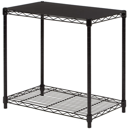 Amazon Basics 4-Shelf Adjustable Heavy Duty Storage Shelving Unit with Wheels, No-Tool Easy Assembly, Garage Shelving, Metal Wire Rack with Casters and Leveling Feet, 36" x 14" x 57.8", Chrome